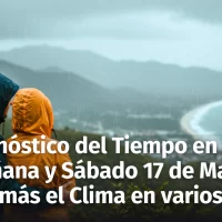 Pronóstico del Clima en República Dominicana: ¿Lloverá hoy Jueves, Mañana y el Sábado 17? Aquí los detalles. Además el Clima en Varios Países