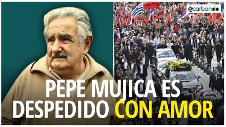 Pepe Mujica es despedido con el amor de Uruguay y de muchos pueblos de mundo