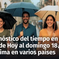 Pronóstico del clima en República Dominicana hoy, mañana y el domingo 18 de mayo: ¡Lluvias y tormentas eléctricas! Clima mundial para el fin de semana