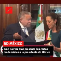 Juan Bolívar Díaz presenta sus cartas credenciales a la presidenta de México