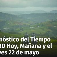 ¿Seguirán las lluvias y el calor en República Dominicana? Pronóstico del Tiempo desde Hoy hasta el Jueves 22 de mayo