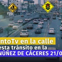 Situación del tránsito en la Av. Núnez de Cáceres hoy