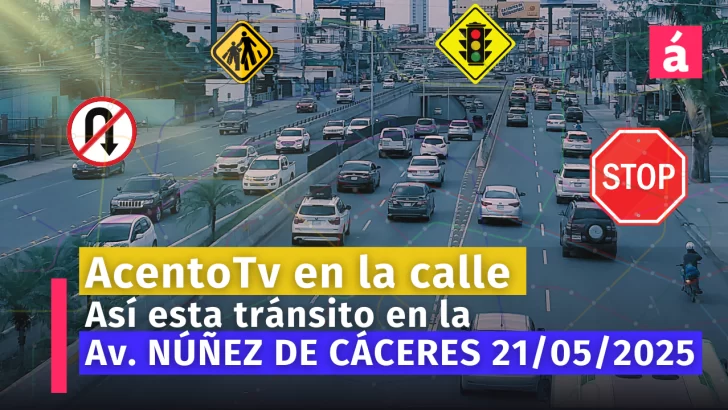 Situación del tránsito en la Av. Núnez de Cáceres hoy
