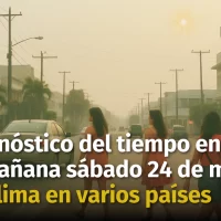Pronóstico del Tiempo: Polvo sahariano sobre el territorio Dominicano, detalles de lo que podría suceder hoy y mañana sábado 24 de mayo