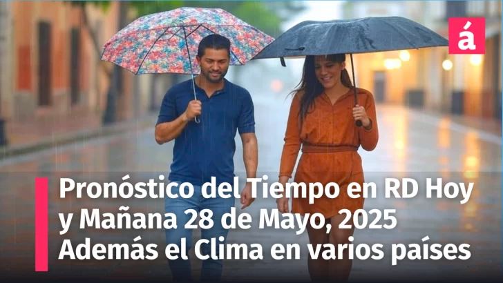 Pronóstico del Tiempo en República Dominicana: Incidencia de Vaguada y Onda Tropical ¿Dónde lloverá? Además, Pronóstico del Clima en el mundo