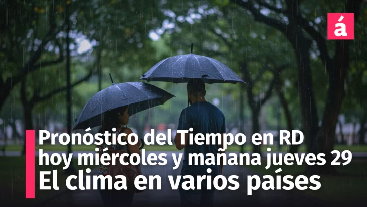 Pronóstico del tiempo para República Dominicana: ¿Qué esperar este 27 y 28 de mayo? Además el clima en varios países