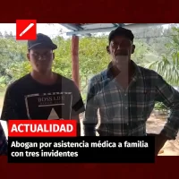 Abogan por asistencia médica a familia con trtes invidentes