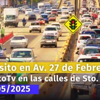 Caos del tránsito en la Av. 27 de Febrero
