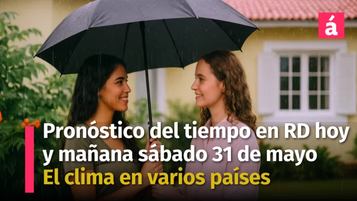 ¿Qué esperar del clima en República Dominicana este viernes y sábado? Aquí el pronóstico actualizado local e internacional