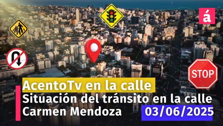 Así está el tránsito ahora en la Calle Carmen Mendoza de Cornielle