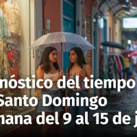 Santo Domingo Pronóstico del Tiempo desde el 9 al 15 de junio, 2025 ¿Qué días de la semana serán ideales para salir al aire libre?