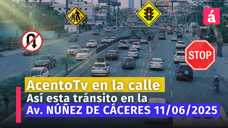 Así está la Av. Núñez de Cáceres en este momento