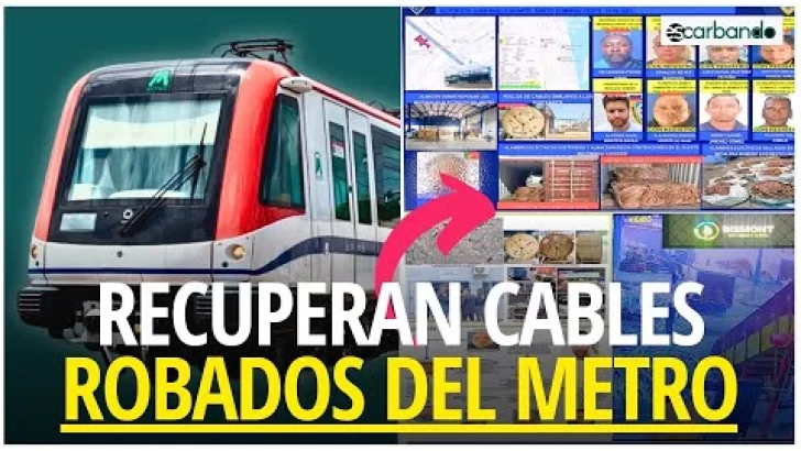 Recuperan cables robados de la línea 2 del metro, valorados en más de 300 mil euros