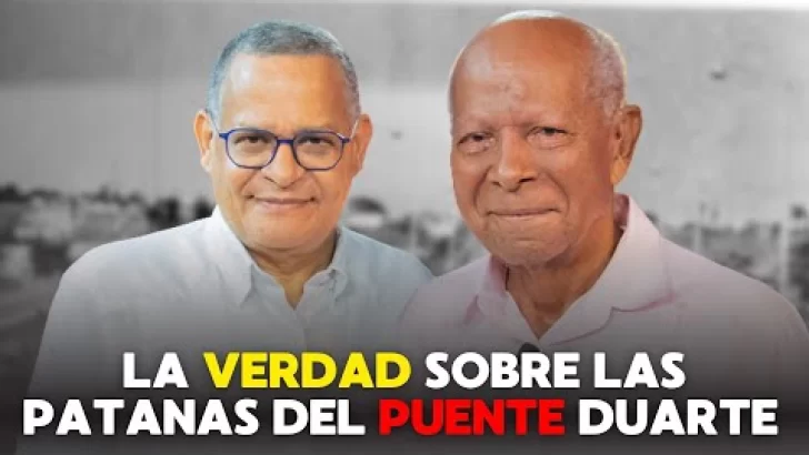 “Verdad histórica: Las patanas del Puente Duarte instaladas desde el 25 de abril”