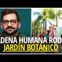 “El Botánico no se toca”: cadena humana rodea el Jardín Botánico en defensa de áreas verdes