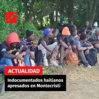 Indocumentados haitianos apresados en Montecristi