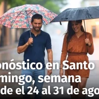 Contrastes climático en Santo Domingo: Pronóstico del Tiempo del 24 al 31 de agosto
