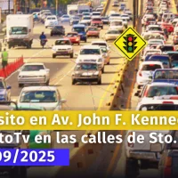 Así está el tránsito en la Av. J.F. Kennedy en Santo Domingo