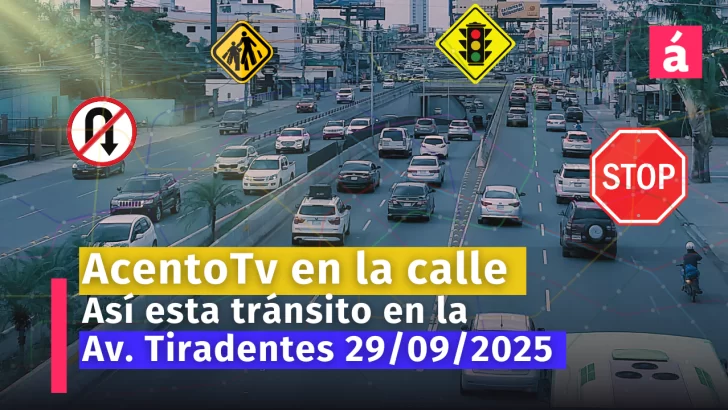 Así está el tránsito en la Avenida Tiradentes