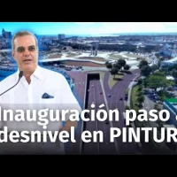 Presidente inaugura paso a desnivel en PINTURA, Av. Isabel Aguiar con Av. 27 de Febrero