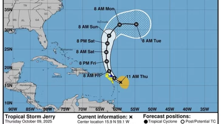 EN VIVO: Informe del tiempo, Boletín del Centro Nacional de Huracanes sobre Tormenta Tropical Jerry, lea aquí las nuevas actualizaciones