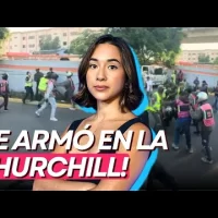 ¡Caos en la Churchill! Motoconchos se enfrentan a militares del Intrant