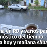 ¿Cuál será el pronóstico del tiempo para hoy viernes y mañana, aumentarán las lluvias? Ante frente frío y vaguada ponen en alerta la República Dominicana