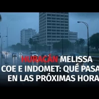 COE informa los últimos datos sobre el HURACÁN MELISSA. Qué pasará en las próximas horas