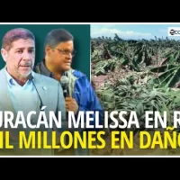 Lluvias huracán Melissa ya dejan daños mayores a 1,000 millones de pesos en el sector agrícola