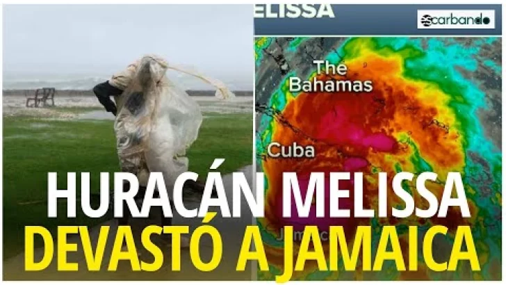 Huracán Melissa ocasiona daños en Jamaica y prosigue hacia Cuba