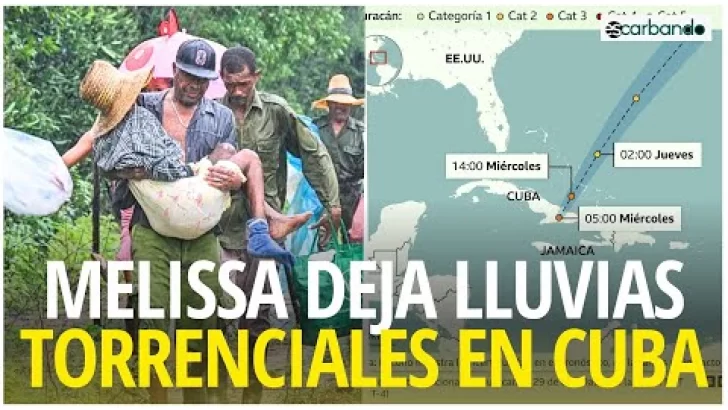 Melissa deja lluvias torrenciales en Cuba y más de 20 muertos en Haití Melissa deja lluvias torrenciales en Cuba y más de 20 muertos en Haití