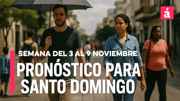 ¿Qué clima nos espera en Santo Domingo del 3 al 9 de noviembre? Pronóstico del tiempo semanal ¿Qué clima nos espera en Santo Domingo del 3 al 9 de noviembre? Pronóstico del tiempo semanal