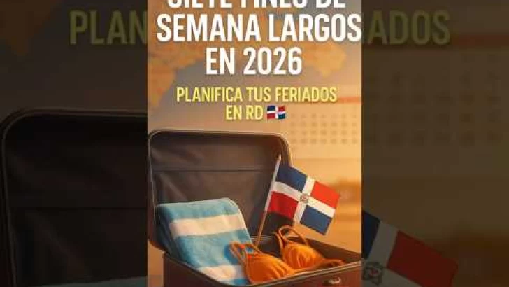 ¿Listo pa’ coger carretera? 🚗 Estos son los feriados del 2026 en RD