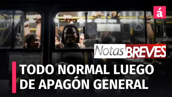 Todo normalizado luego de Apagón nacional; PN persigue peligrosa banda y las críticas a EEUU por presencia en el Caribe Todo normalizado luego de Apagón nacional; PN persigue peligrosa banda y las críticas a EEUU por presencia en el Caribe