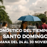 Así estará el tiempo en Santo Domingo: Pronóstico del 24 al 30 de noviembre