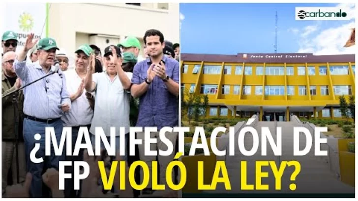 JCE íntima a Fuerza del Pueblo por presunta realización de MARCHA POLÍTICA