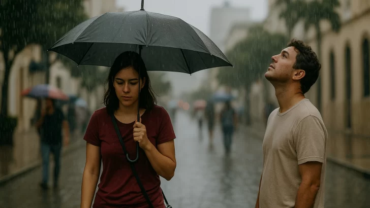El clima hoy: Viento moderado del noreste y vaguada favorecen la presencia de aguaceros con tronadas aisladas temperaturas agradables a frescas en zonas de montañas