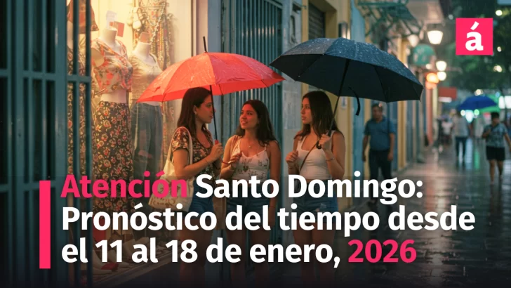 Atención capitaleños: así viene el tiempo en Santo Domingo del 12 al 18 de enero