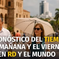 Pronóstico del tiempo para mañana jueves 22 y el viernes 23 de enero en la República Dominicana y el Mundo