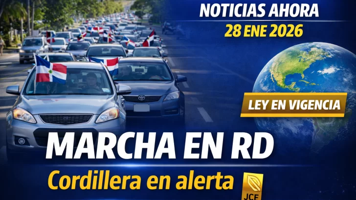 Marcha en RD por Cordillera, Nueva Ley de Contrataciones y Operativo en Ecuador – Noticias 28/01/26