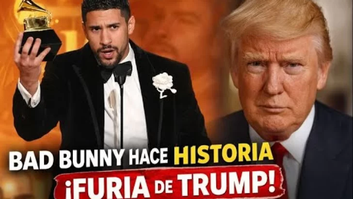 Bad Bunny hace historia en los Grammy 2026 y provoca la furia de Donald Trump