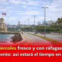 El tiempo en República Dominicana: miércoles fresco y con ráfagas de viento: así estará el tiempo en RD