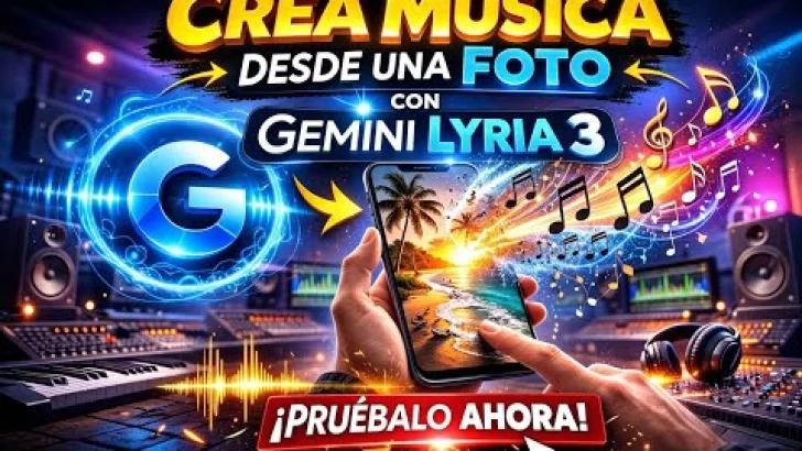 ¡Increíble! Gemini ya puede CREAR MÚSICA con una sola FOTO (Lyria 3)