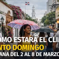 ¿Semana inestable en Santo Domingo? Aquí te damos el pronóstico del tiempo en la semana del 2 al 8 de marzo