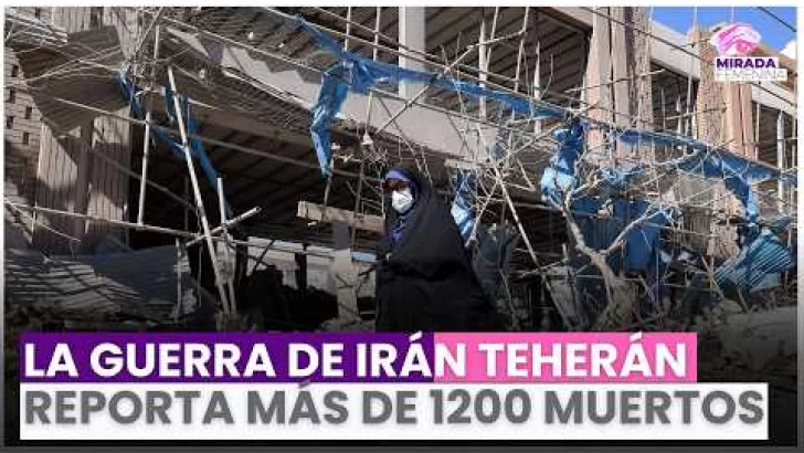 Aumenta a 1.230 cifra de muertos en Irán, según medios estatales; Teherán niega ataque con drones