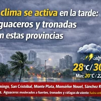 El clima para Republica Dominicana hoy: El clima se activa en la tarde aguaceros y tronadas en estas provincias, COE disminuye alertas meteorológicas