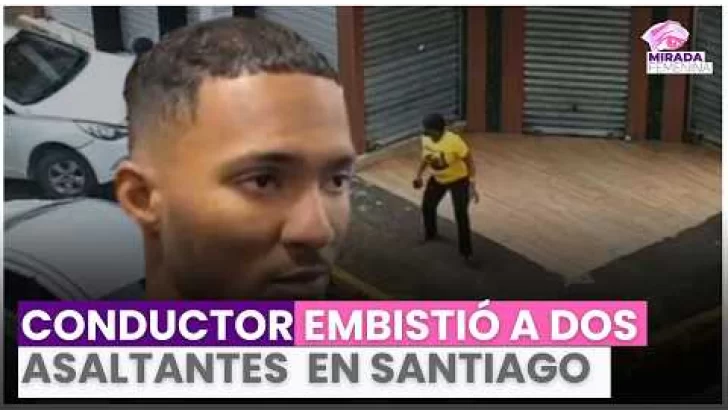 Así fue cuando un conductor embistió a dos asaltantes tras robo en Santiago