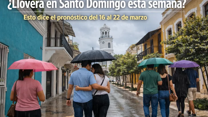 ¿Lloverá en Santo Domingo esta semana? Esto dice el pronóstico del 16 al 22 de marzo