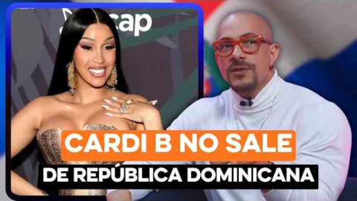 Cardi B más dominicana que nunca compartiendo en el campo