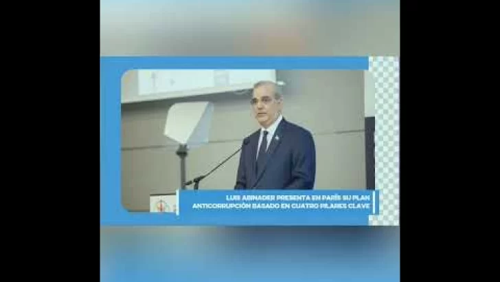 Abinader presenta plan anticorrupción en París: 4 pilares clave #shorts